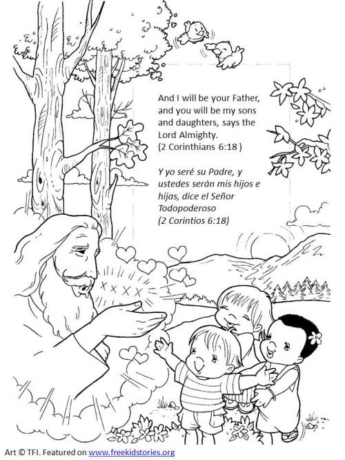 Dios es mi padre paginas para pintar â god is my father coloring pages