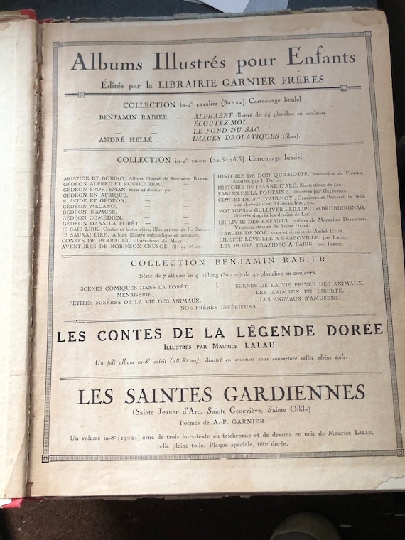 Benjamin rabier gedeon samuse first french edition childrens illustrated book