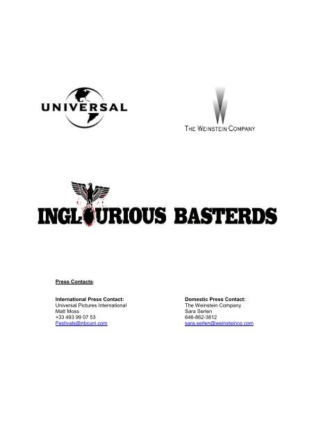 International press contact