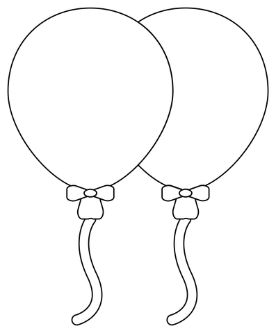 Dibujo de globos de cumpleaãos para colorear dibujos para colorear imprimir gratis