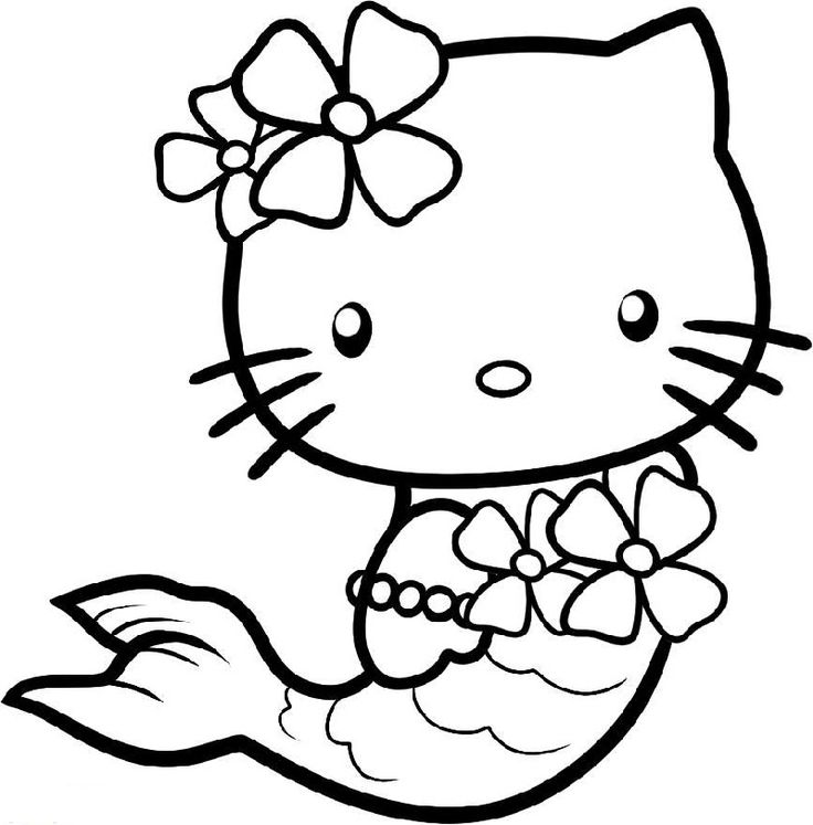 Kitty coloring pages mermaid hello kitty colouring pages kitty coloring hello kitty coloring