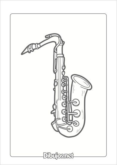 Dibujos de instrumentos musicales para imprimir y colorear