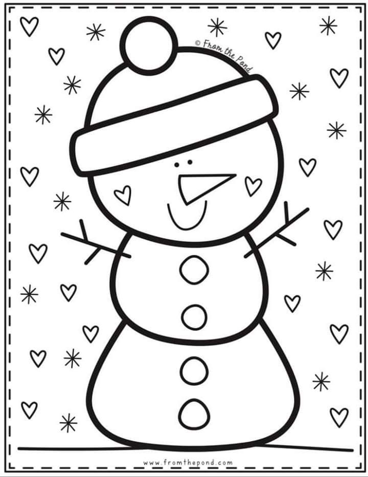 Pin by samanta wercher on inverno snowman coloring pages coloring pages winter crafts for kids