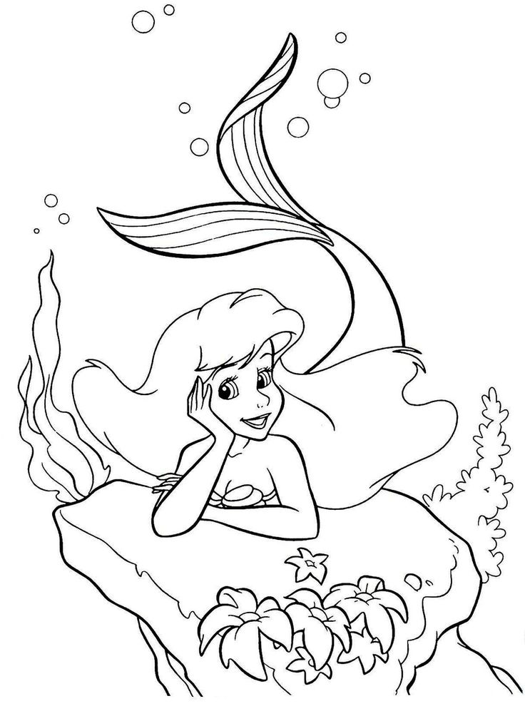 Dibujos de la sirenita para colorear pintar e imprimir gratis sirena para colorear dibujos de sirenas pãginas para colorear de princa