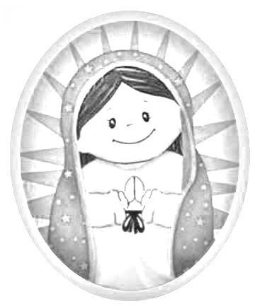 Me gusta la clase de religiãn virgencita de guadalupe pa colore virgen de guadalupe imãgenes de la virgen virgen mãa