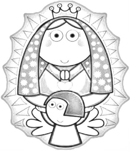 Virgencita de guadalupe pa colore virgen de guadalupe pãginas pa colore dibujos de virgen