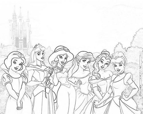 Princesses disney disney full hd wallpaper coloring pages