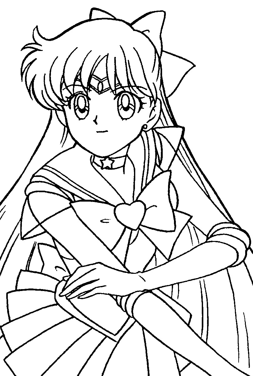 Super sailor venus coloring page by sailortwilight on