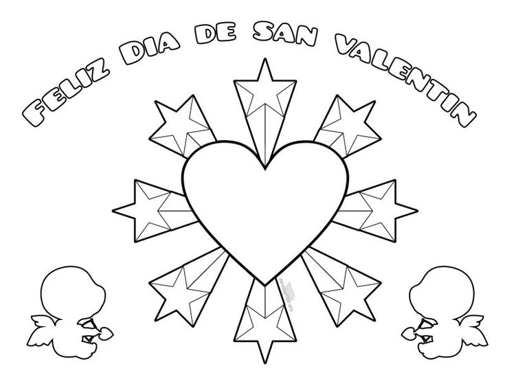 Dibujos de san valentin para colorear e imprimir imãgen del dãa de san valentãn ideas del dãa de san valentãn dãa de san valentin