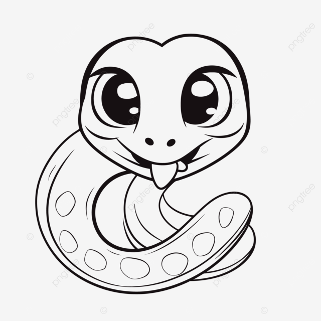 Dibujo de una adorable serpiente para colorear pãginas bozar boceto vector png dibujos dibujo de serpiente dibujo de ala dibujo de anillo png y vector para dcargar gratis