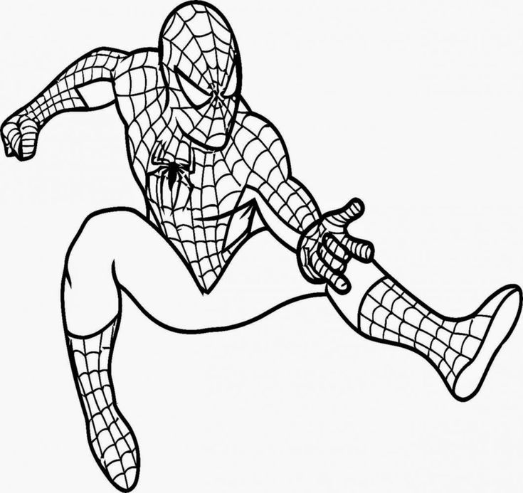Marvelous image of free spiderman coloring pages