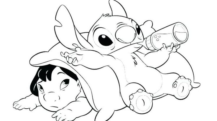 Stitch coloring pages pdf ideas for kids