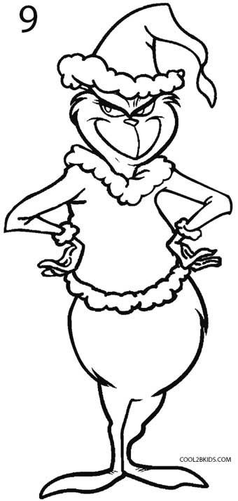 How to draw the grinch step by step pictur coolbkids grinch coloring pag christmas drawing grinch christmas party