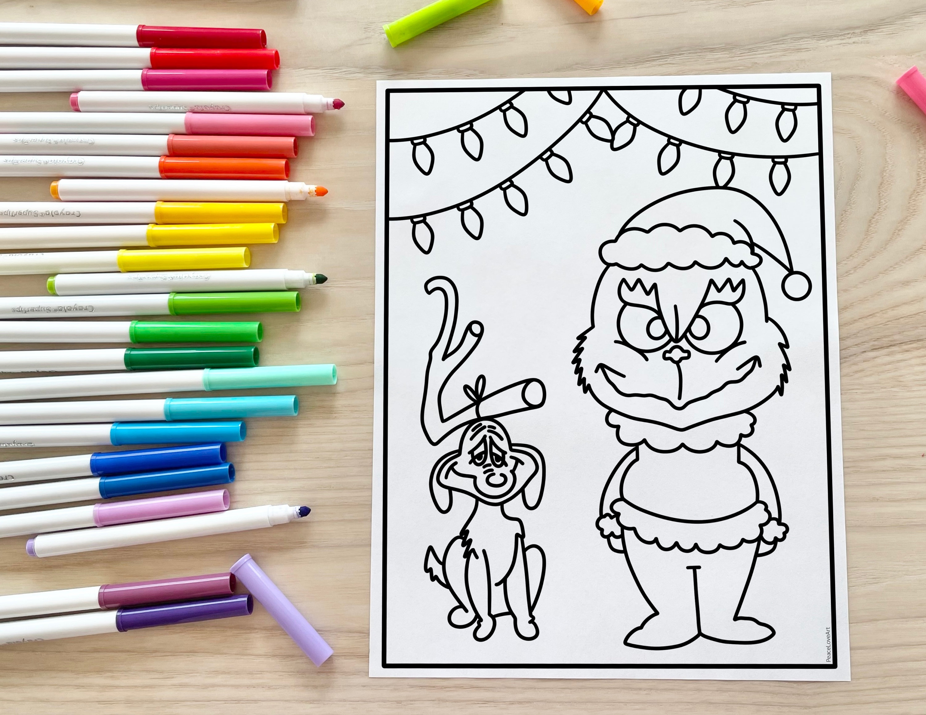 Grinch coloring page