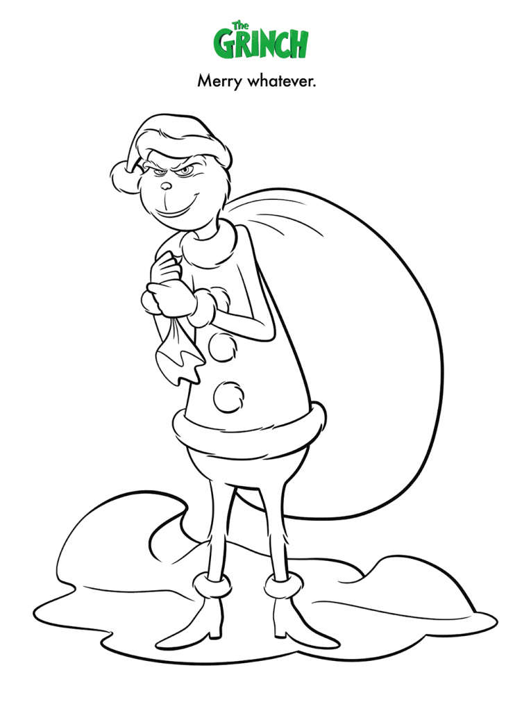 Grinch coloring pages