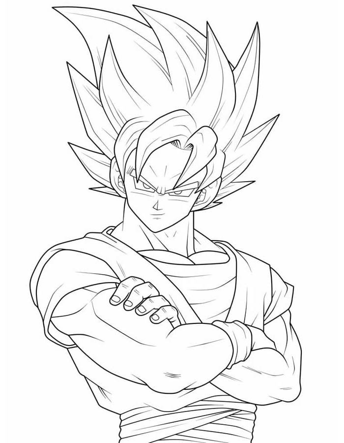 Goku coloring pages free personalizable coloring pages