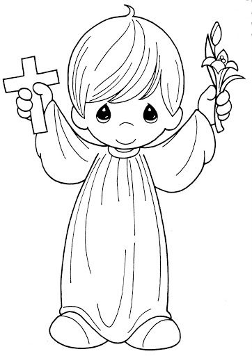 Coloring pages september dibujos de primera union pãginas para colorear de pascua precious moments
