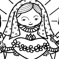 Immaculate heart coloring pages â catholic christian pages to color
