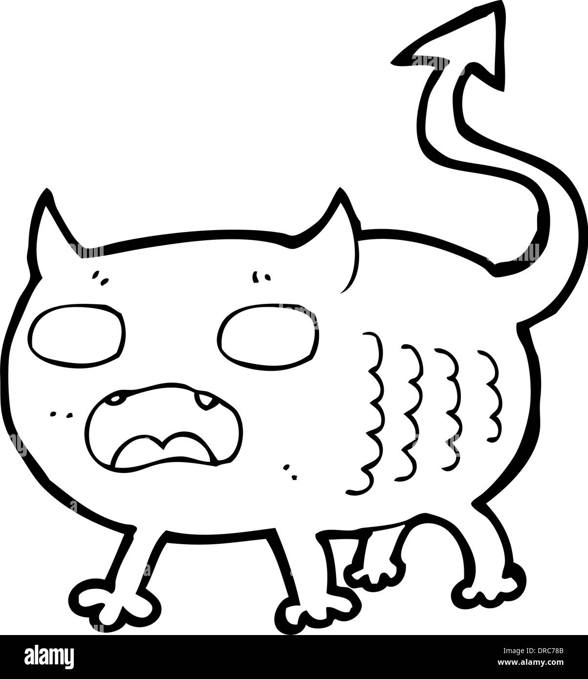 Cartoon little imp stock vector image art