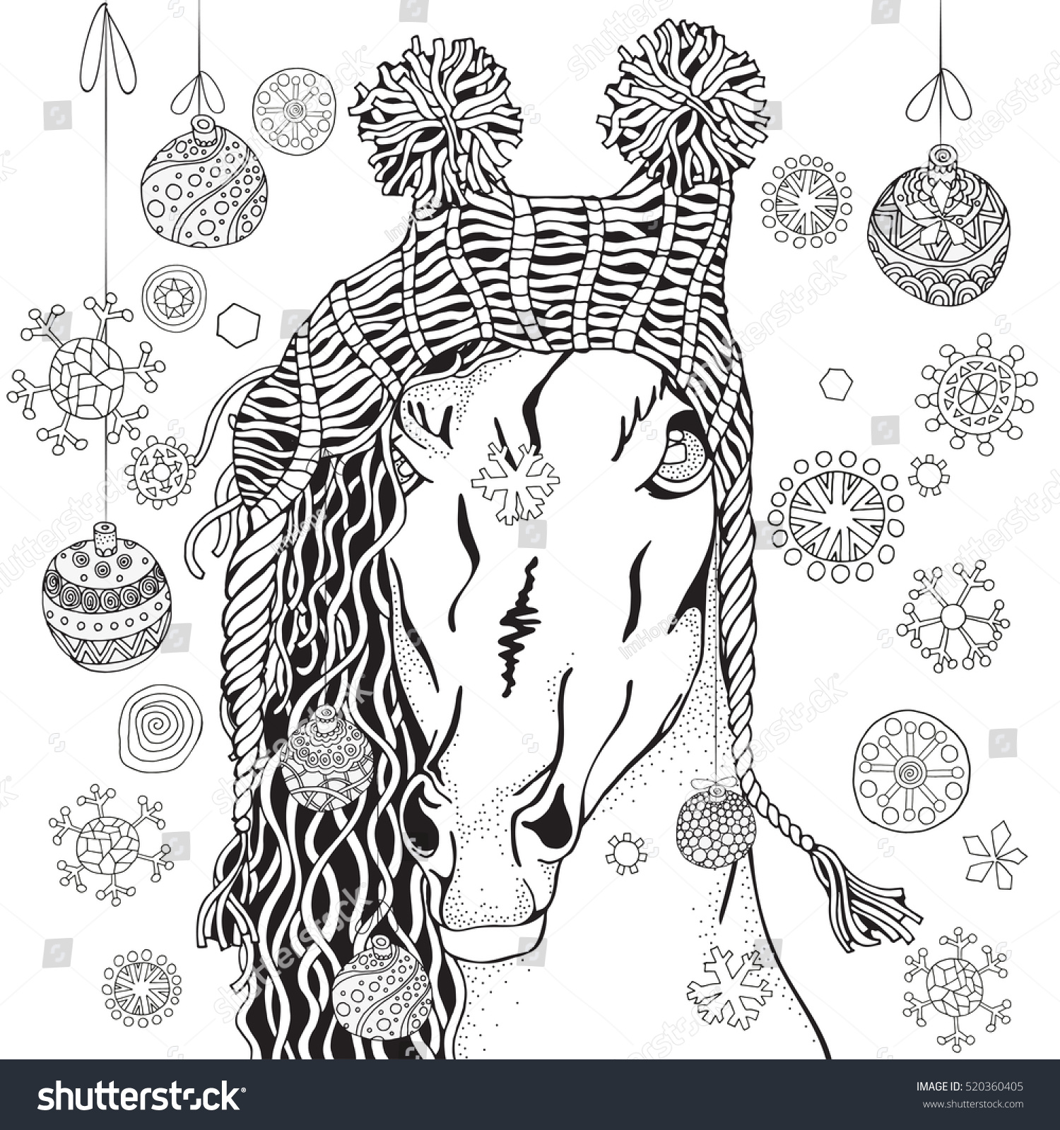 Coloring book page adult children funny stock vector royalty free