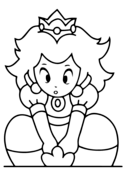 Princess peach coloring pages free coloring pages