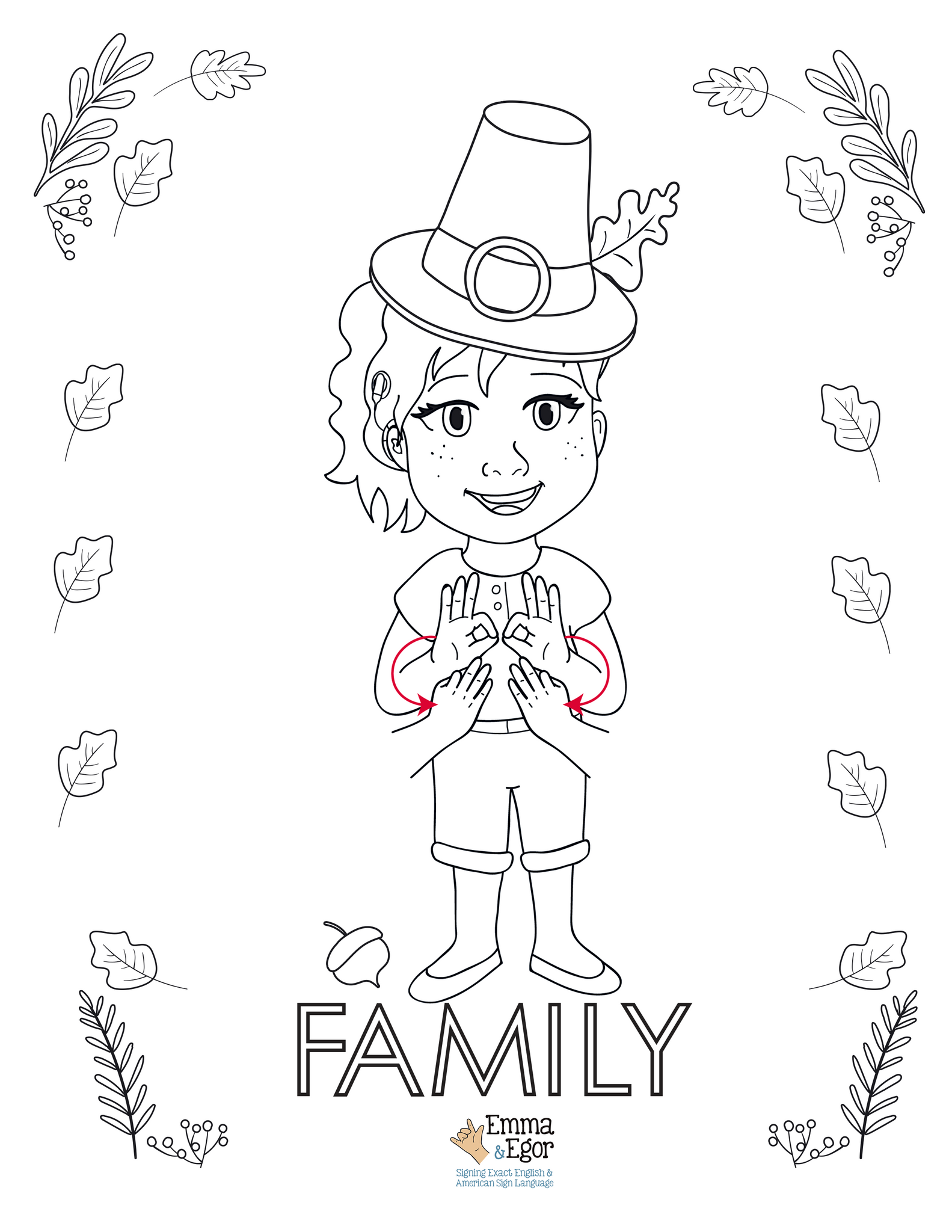 How to sign thanksgiving