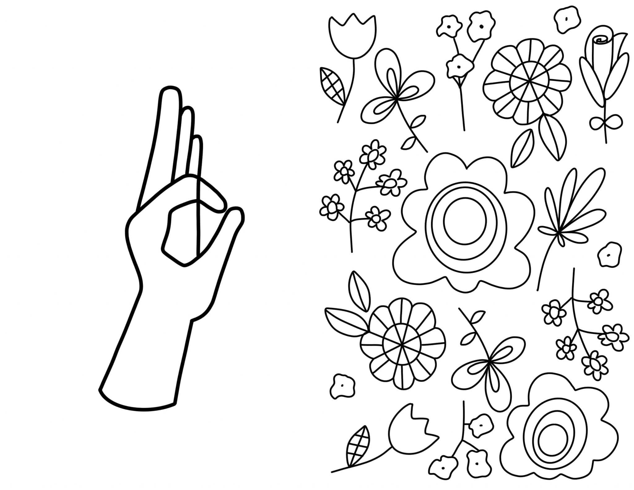 Free asl coloring pages
