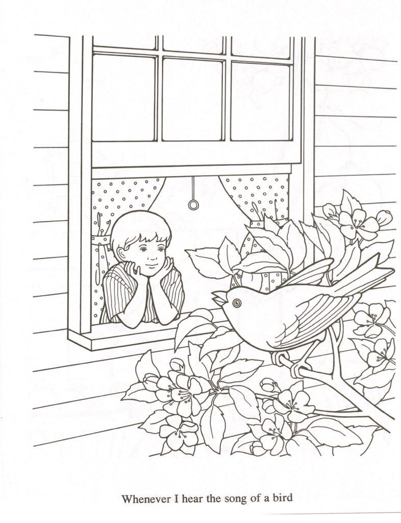 Primary song coloring books