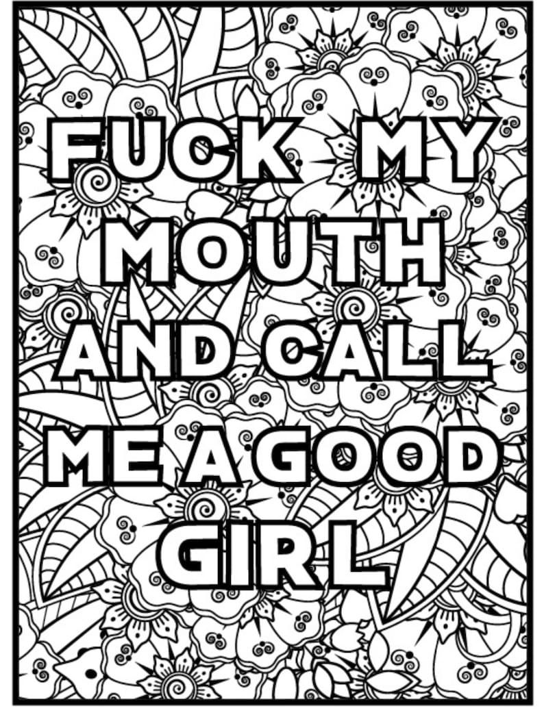 Adult cuss word coloring sheets dirty coloring pages for