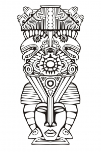 Inca maya mask