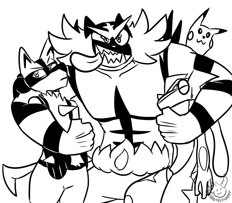 Incineroar in smash by nerdiereindeer
