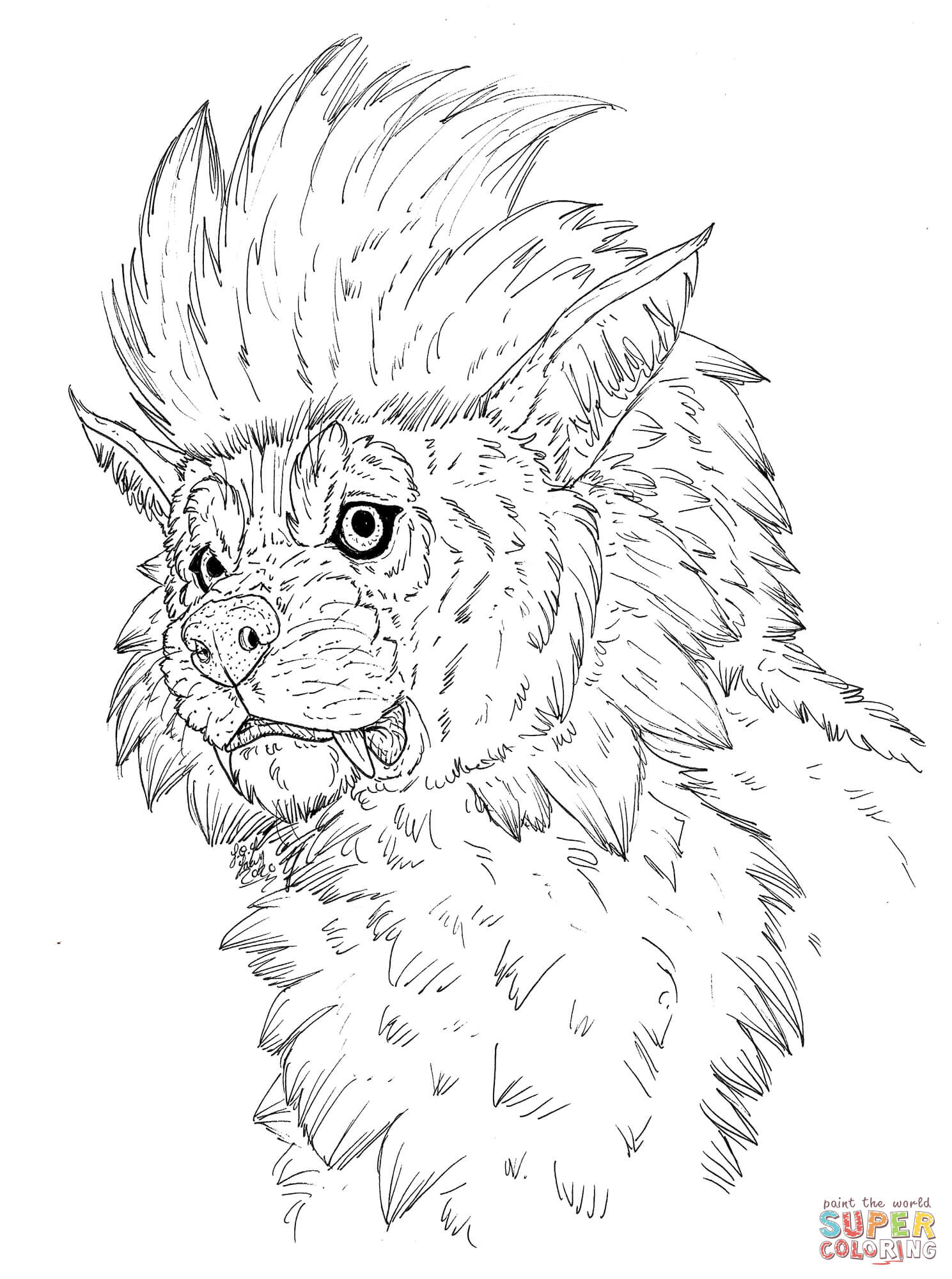 Arcanine coloring page free printable coloring pages