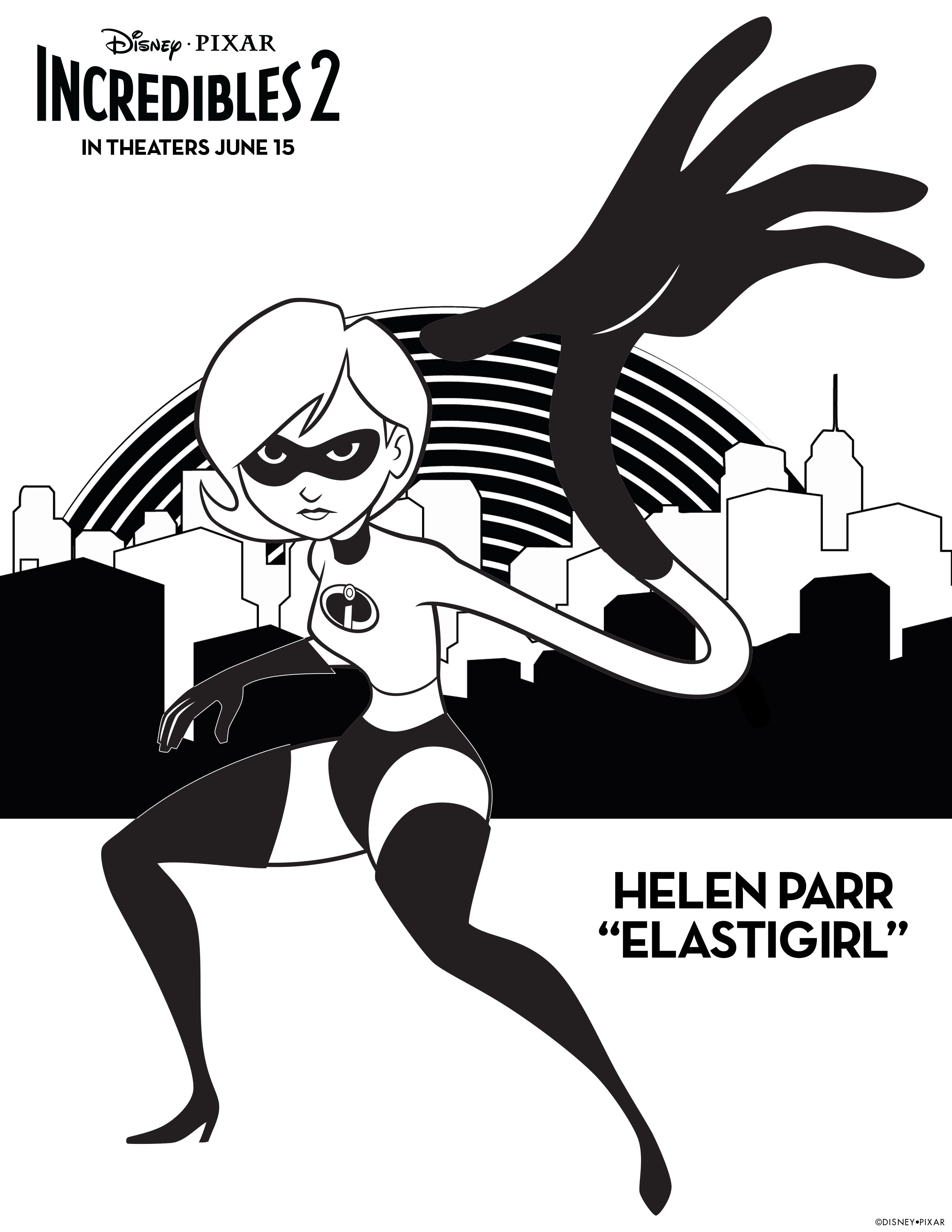 Incredibles printable coloring pages create play travel