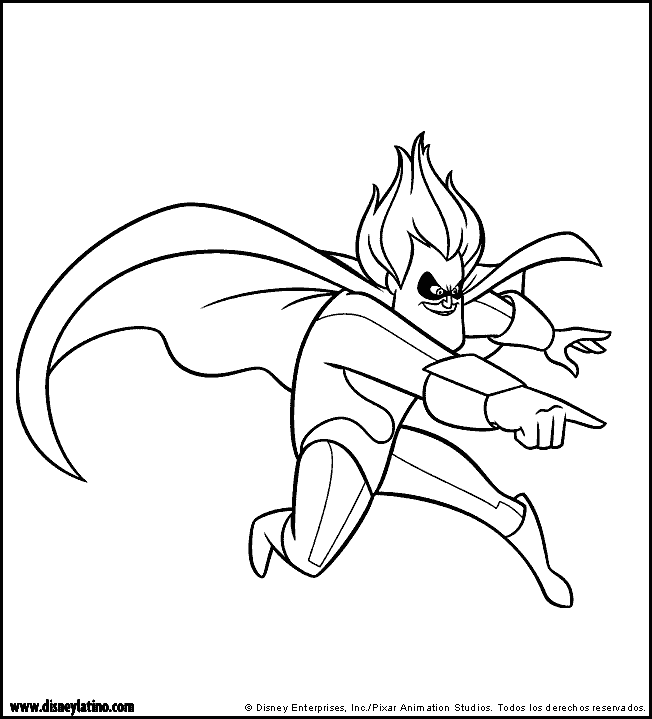 The incredibles coloring pages