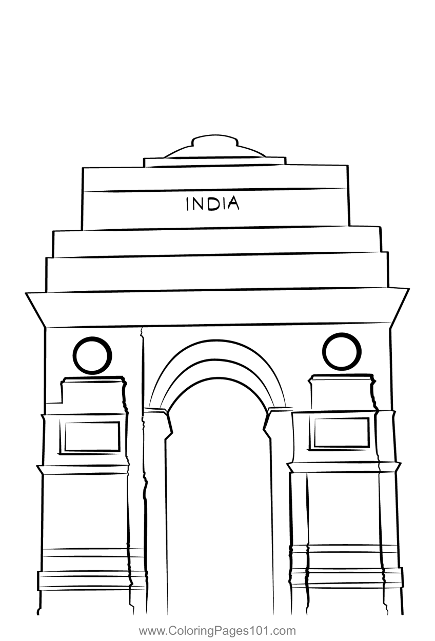 Get of india coloring page independence day india coloring pages easy doodles drawings