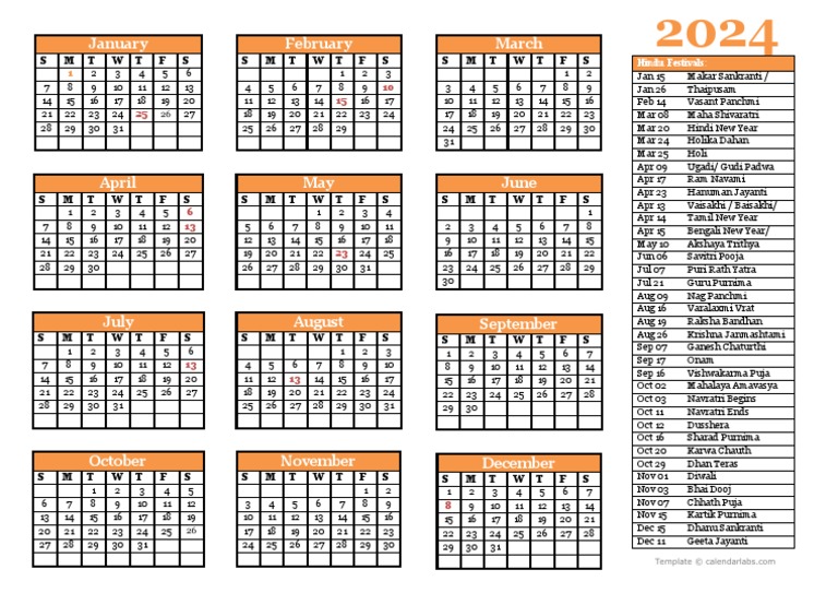 Hindu calendar pdf religious holidays religious festivals