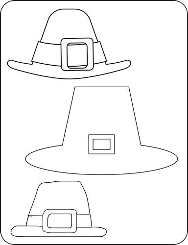 Pilgrims indians outlines â templates for thanksgiving