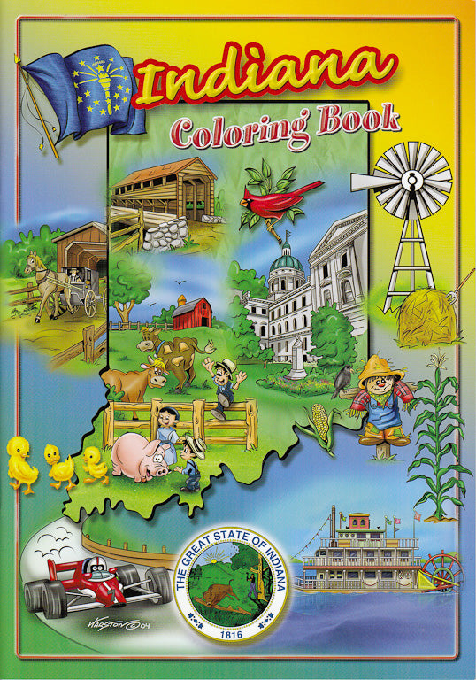 Indiana coloring book