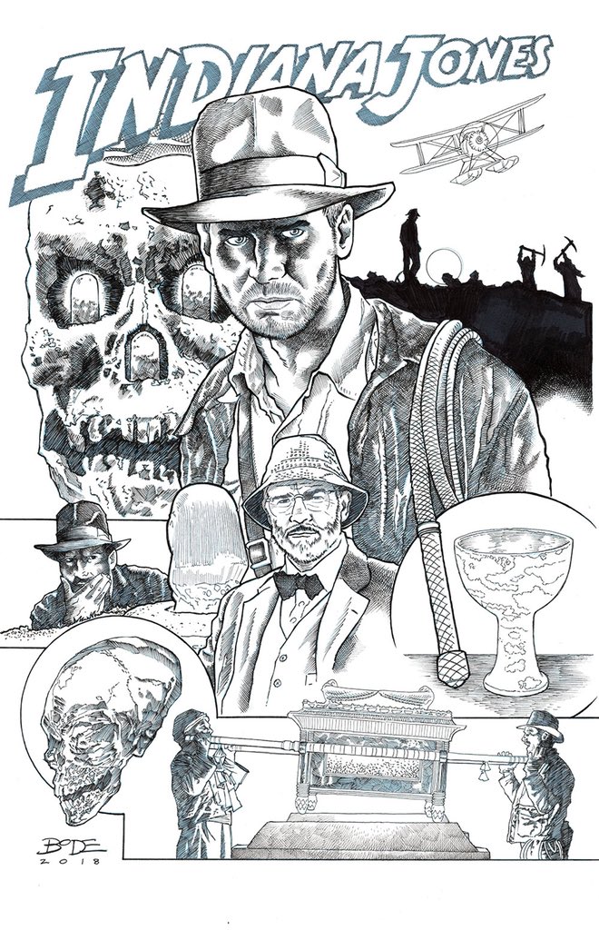 Josh crews on x that time ryanbodenheim did an amazing indiana jones movie poster style mission for me all the macguffins artlife httpstcooewrxp x