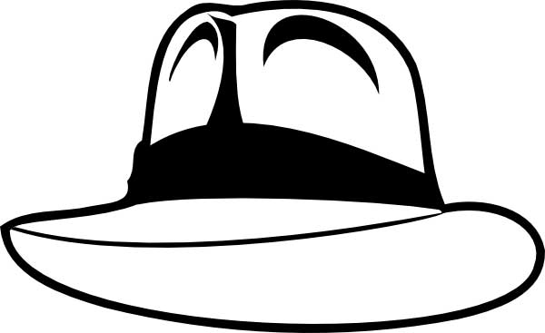Indiana jones hat loring page for kids