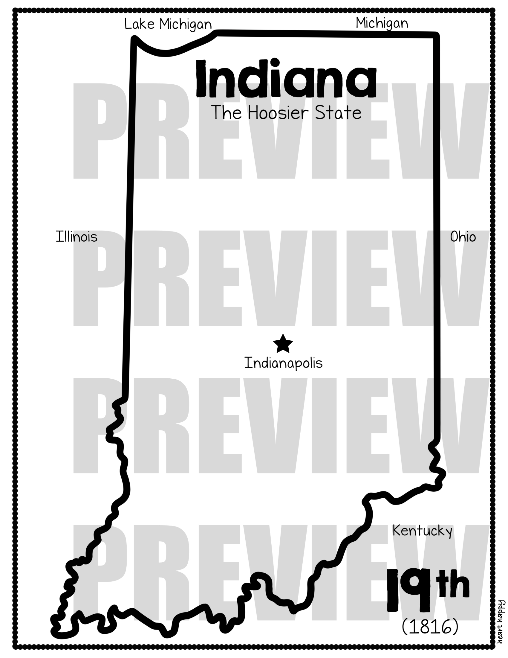 Indiana state flag craft indiana state symbols made by teachers
