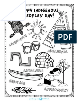 Indigenous peoples day worksheet pdf