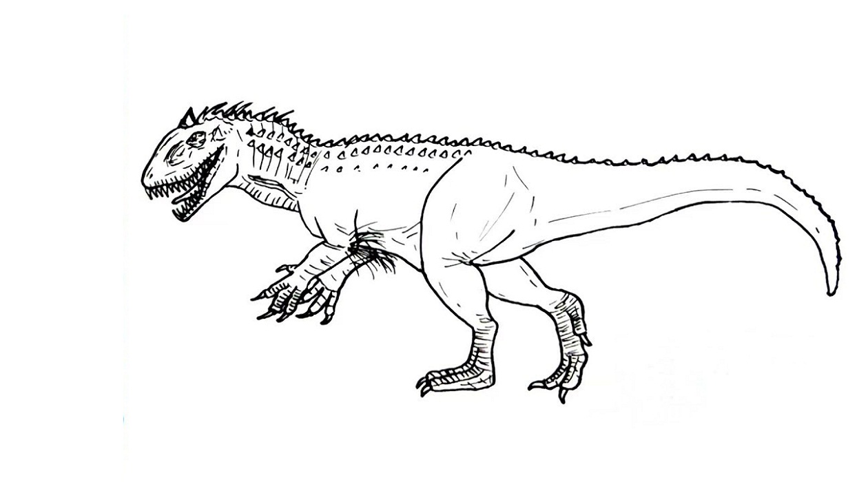 Indominus rex coloring pages activity shelter