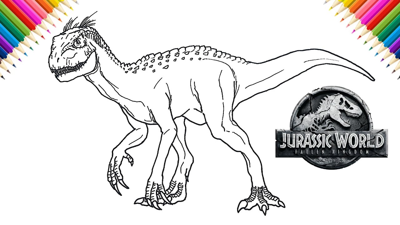 How to draw indoraptor fro jurassic world fallen kingdo step by step