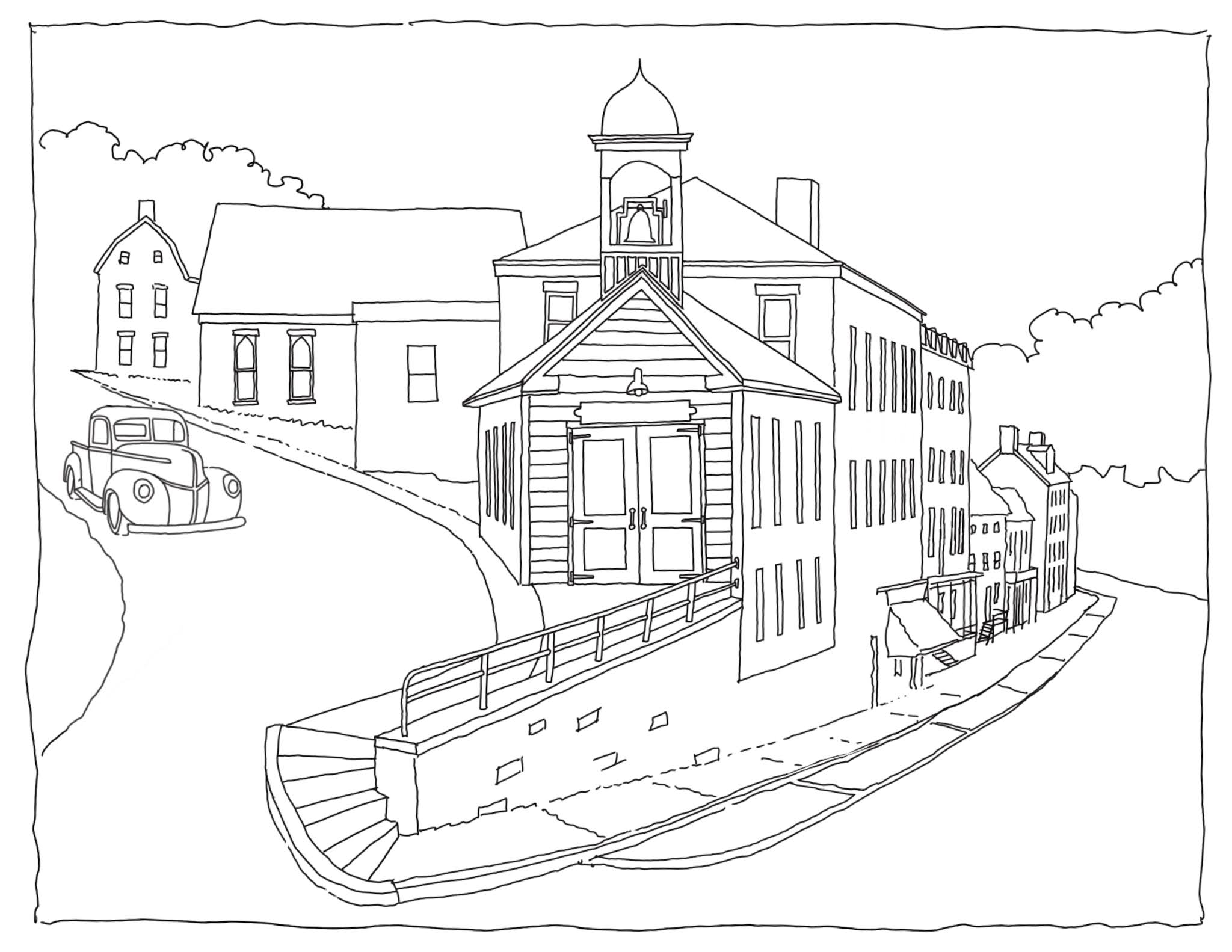 Wiley purkey historic ellicott city coloring book