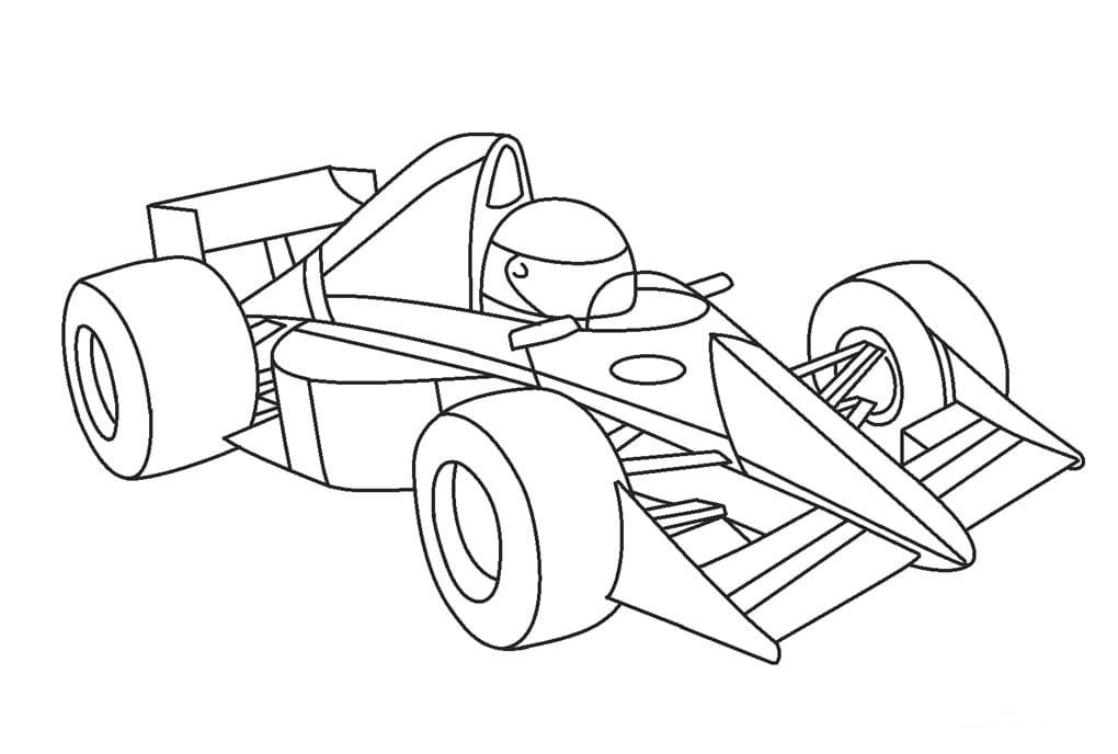 Race car at the race â