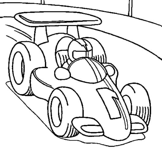 Race car coloring pages