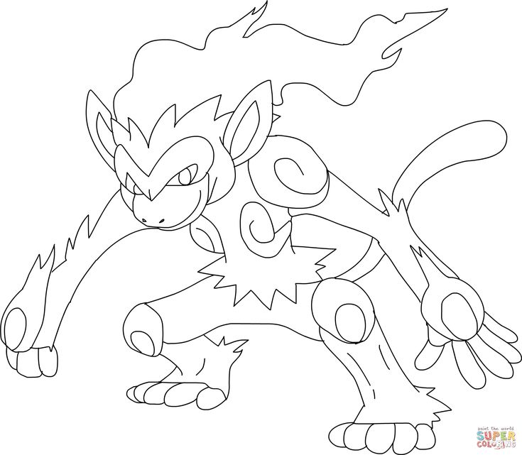 Infernape pokemon super coloring pokemon coloring pages pokemon coloring coloring pages