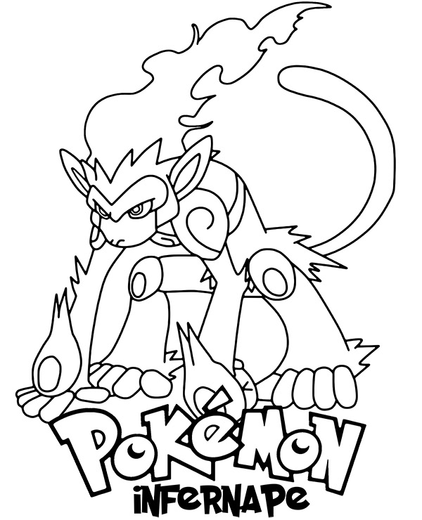 Free pokemon coloring page