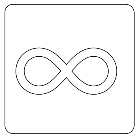 Infinity emoji coloring page free printable coloring pages